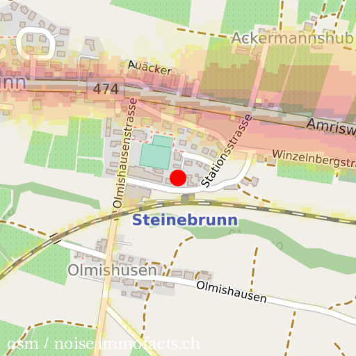 Lärm tagsüber Strasse und Schiene