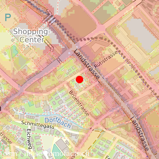 Lärm tagsüber Strasse und Schiene