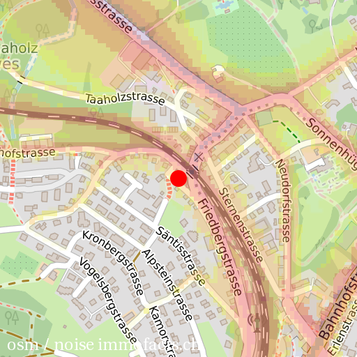 Lärm tagsüber Strasse und Schiene