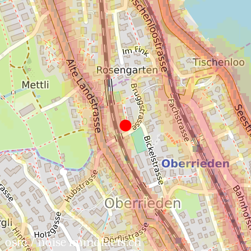 Lärm tagsüber Strasse und Schiene